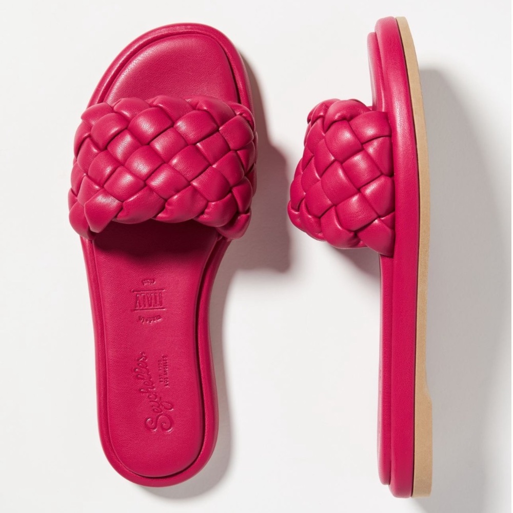 Seychelles Belissima Puffy Woven Slide Sandals